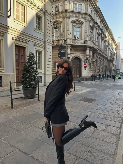 Bottines Minelli En Nubuck Noir Plissé - Taille 36 - Doublure Cuir - Occasion TBE