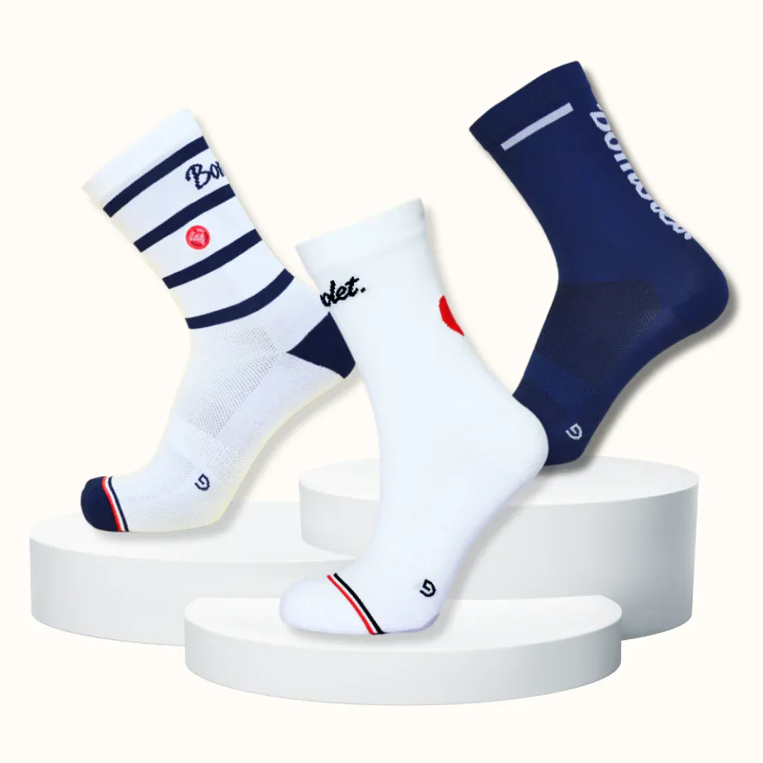 Trio : marine + marinière + coeur