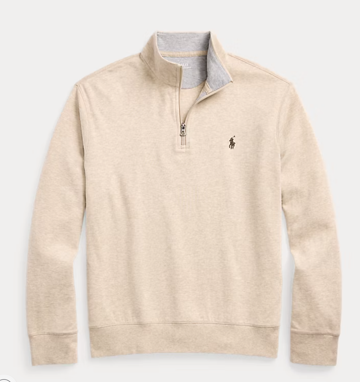 Pull demi-zippé en jersey luxueux