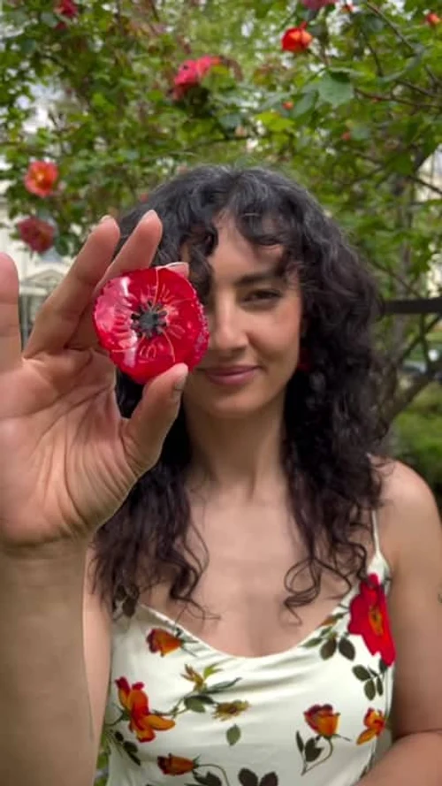 Red Poppy hair Claw – Coucou Suzette